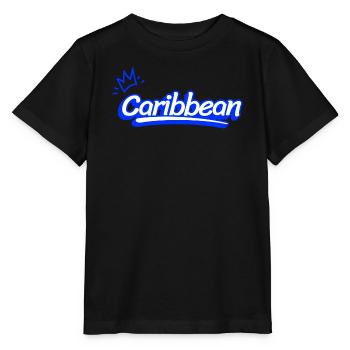Caribbean in blue - Stanley/Stella MINI CREATOR Kids’ T-Shirt - black - Front - Mikhail (115cm)