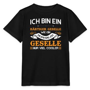 Geselle 2023 Geselle Geselle bestanden Geschenk - Stanley/Stella Kinder T-Shirt MINI CREATOR  - Schwarz - Vorne - Mikhail (115cm)