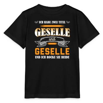 Geselle 2023 Geselle Geselle bestanden Geschenk - Stanley/Stella Kinder T-Shirt MINI CREATOR  - Schwarz - Vorne - Mikhail (115cm)