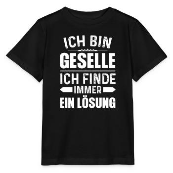 Geselle 2023 Geselle Geselle bestanden Geschenk - Stanley/Stella Kinder T-Shirt MINI CREATOR  - Schwarz - Vorne - Mikhail (115cm)