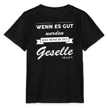 Geselle 2023 Geselle Geselle bestanden Geschenk - Stanley/Stella Kinder T-Shirt MINI CREATOR  - Schwarz - Vorne - Mikhail (115cm)