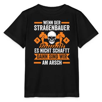 Straßenbauer Job Straßenbau Geschenk - Stanley/Stella Kinder T-Shirt MINI CREATOR  - Schwarz - Vorne - Mikhail (115cm)