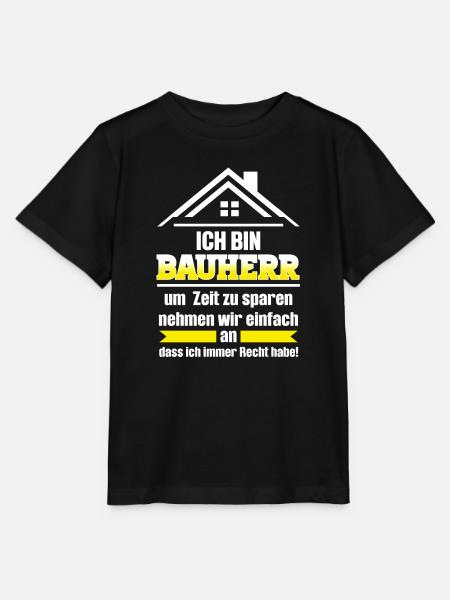 Bauherr Bauherrin Häuslebauer Geschenk - Stanley/Stella Kinder T-Shirt MINI CREATOR  - Schwarz