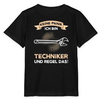 Techniker Beruf Fachmann Technik Geschenk - Stanley/Stella Kinder T-Shirt MINI CREATOR  - Schwarz - Vorne - Mikhail (115cm)