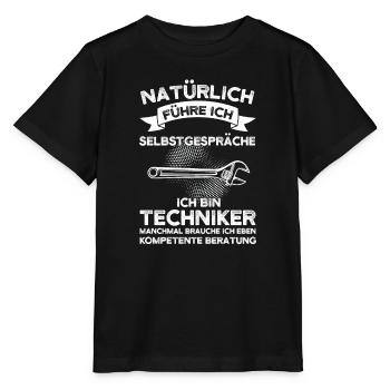 Techniker Beruf Fachmann Technik Geschenk - Stanley/Stella Kinder T-Shirt MINI CREATOR  - Schwarz - Vorne - Mikhail (115cm)