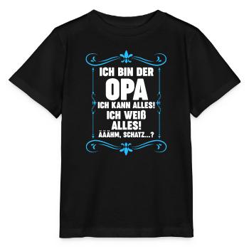 Opa Großvater Großvater Geschenk - Stanley/Stella Kinder T-Shirt MINI CREATOR  - Schwarz - Vorne - Mikhail (115cm)
