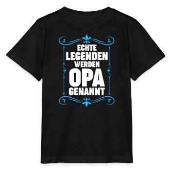 Opa Großvater Großväter Geschenk - Stanley/Stella Kinder T-Shirt MINI CREATOR  - Schwarz - Vorne - Mikhail (115cm)