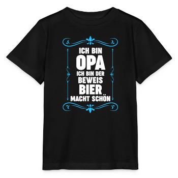 Opa Großvater Großväter Geschenk - Stanley/Stella Kinder T-Shirt MINI CREATOR  - Schwarz - Vorne - Mikhail (115cm)