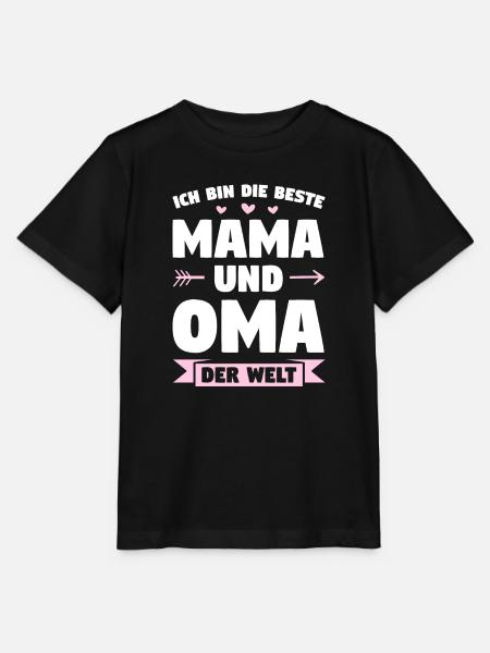 Mama Oma Großmutter Geschenk - Stanley/Stella Kinder T-Shirt MINI CREATOR - Schwarz