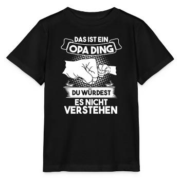 Opa Großvater Großväter Geschenk - Stanley/Stella Kinder T-Shirt MINI CREATOR  - Schwarz - Vorne - Mikhail (115cm)