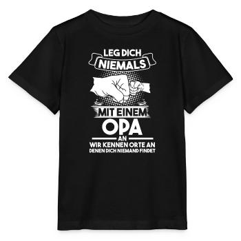 Opa Großvater Großvater Geschenk - Stanley/Stella Kinder T-Shirt MINI CREATOR  - Schwarz - Vorne - Mikhail (115cm)