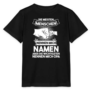 Opa Großvater Großväter Geschenk - Stanley/Stella Kinder T-Shirt MINI CREATOR  - Schwarz - Vorne - Mikhail (115cm)