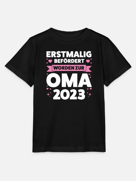 Oma 2023 Großmutter Großmütter Geschenk - Stanley/Stella Kinder T-Shirt MINI CREATOR - Schwarz