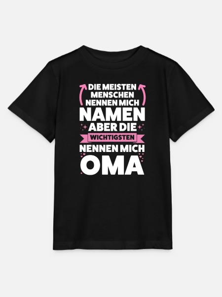 Oma Großmutter Omi Geschenk - Stanley/Stella Kinder T-Shirt MINI CREATOR  - Schwarz