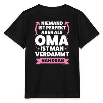 Oma Großmutter Großmütter Geschenk - Stanley/Stella Kinder T-Shirt MINI CREATOR  - Schwarz - Vorne - Mikhail (115cm)