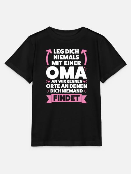 Oma Großmutter Großmütter Geschenk - Stanley/Stella Kinder T-Shirt MINI CREATOR - Schwarz