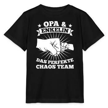 Opa & Enkelin Familie Enkelin Geschenk - Stanley/Stella Kinder T-Shirt MINI CREATOR  - Schwarz - Vorne - Mikhail (115cm)
