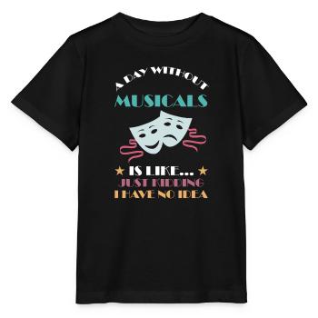 Theater Broadway-Musical Geschenk - Stanley/Stella Kinder T-Shirt MINI CREATOR  - Schwarz - Vorne - Mikhail (115cm)