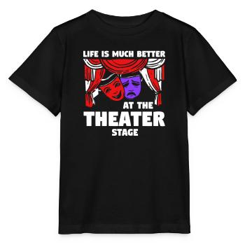 Theater Broadway-Musical Geschenk - Stanley/Stella Kinder T-Shirt MINI CREATOR  - Schwarz - Vorne - Mikhail (115cm)