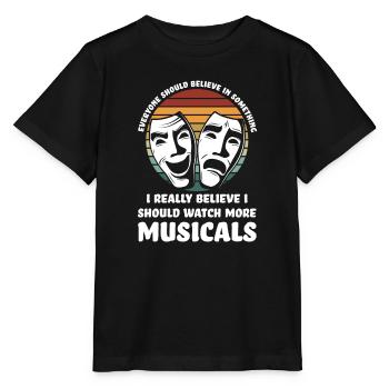 Theater Broadway-Musical Geschenk - Stanley/Stella Kinder T-Shirt MINI CREATOR  - Schwarz - Vorne - Mikhail (115cm)