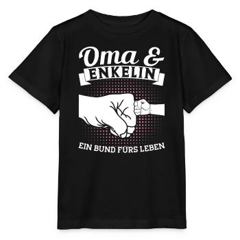 Oma & Enkelin Familie Enkelin Geschenk - Stanley/Stella Kinder T-Shirt MINI CREATOR  - Schwarz - Vorne - Mikhail (115cm)