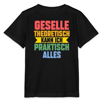 Geselle Prüfung Gesellen Prüfung Geschenk - Stanley/Stella Kinder T-Shirt MINI CREATOR  - Schwarz - Vorne - Mikhail (115cm)