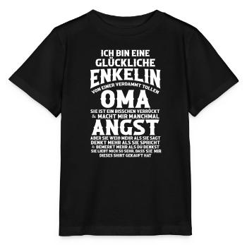 Enkelin & Oma Familie Enkelin Geschenk - Stanley/Stella Kinder T-Shirt MINI CREATOR  - Schwarz - Vorne - Mikhail (115cm)