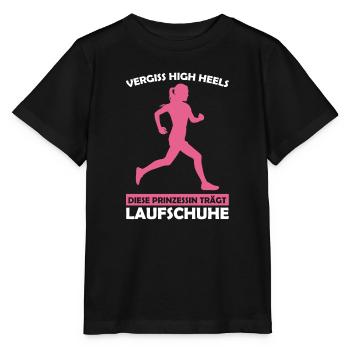 Läuferin Sport Joggerin Geschenk - Stanley/Stella Kinder T-Shirt MINI CREATOR  - Schwarz - Vorne - Mikhail (115cm)