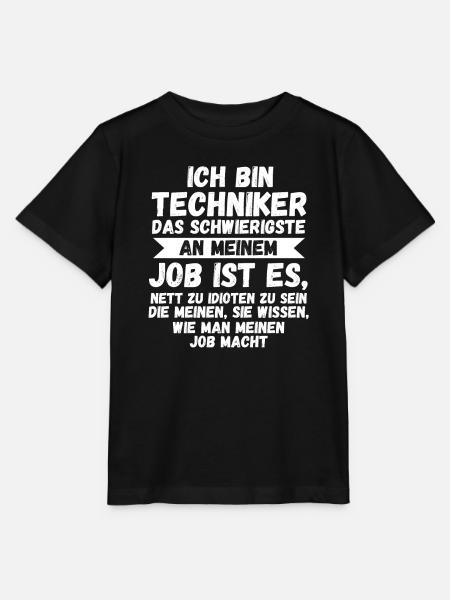 Techniker Beruf Technik Geschenk - Stanley/Stella Kinder T-Shirt MINI CREATOR - Schwarz