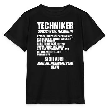 Techniker Beruf Technik Geschenk - Stanley/Stella Kinder T-Shirt MINI CREATOR  - Schwarz - Vorne - Mikhail (115cm)