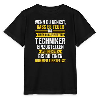 Techniker Beruf Technik Geschenk - Stanley/Stella Kinder T-Shirt MINI CREATOR  - Schwarz - Vorne - Mikhail (115cm)