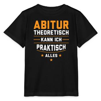 Abitur Abschluss Schulabschluss Geschenk - Stanley/Stella Kinder T-Shirt MINI CREATOR  - Schwarz - Vorne - Mikhail (115cm)