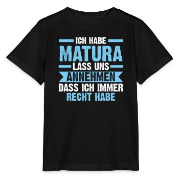 Matura Prüfung Schulabschluss Geschenk - Stanley/Stella Kinder T-Shirt MINI CREATOR  - Schwarz - Vorne - Mikhail (115cm)