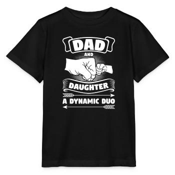 Tochter Vater Tochter Vater von Tochter Geschenk - Stanley/Stella Kinder T-Shirt MINI CREATOR  - Schwarz - Vorne - Mikhail (115cm)