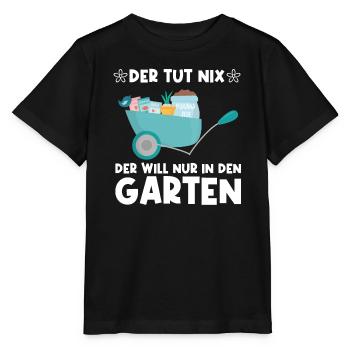 Garten Pflanze Gärtnerei Geschenk - Stanley/Stella Kinder T-Shirt MINI CREATOR  - Schwarz - Vorne - Mikhail (115cm)
