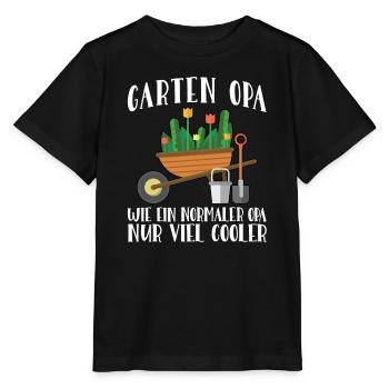 Garten Opa Gärtnerei Geschenk - Stanley/Stella Kinder T-Shirt MINI CREATOR  - Schwarz - Vorne - Mikhail (115cm)