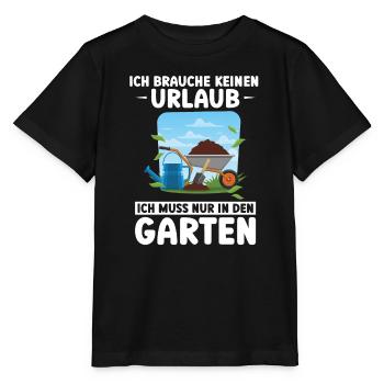 Garten Pflanze Gärtnerei Geschenk - Stanley/Stella Kinder T-Shirt MINI CREATOR  - Schwarz - Vorne - Mikhail (115cm)