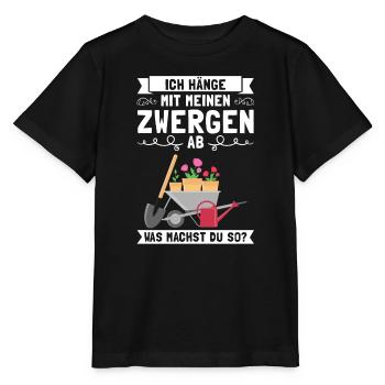 Garten Pflanze Gärtnerei Geschenk - Stanley/Stella Kinder T-Shirt MINI CREATOR  - Schwarz - Vorne - Mikhail (115cm)