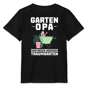 Garten Opa Gärtnerei Geschenk - Stanley/Stella Kinder T-Shirt MINI CREATOR  - Schwarz - Vorne - Mikhail (115cm)