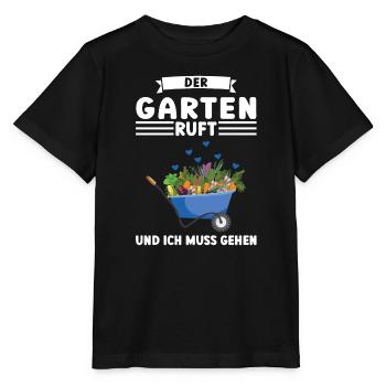 Garten Pflanze Gärtnerei Geschenk - Stanley/Stella Kinder T-Shirt MINI CREATOR  - Schwarz - Vorne - Mikhail (115cm)