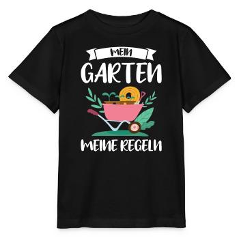 Garten Pflanze Gärtnerei Geschenk - Stanley/Stella Kinder T-Shirt MINI CREATOR  - Schwarz - Vorne - Mikhail (115cm)