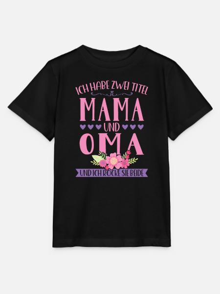 Grossmutter Oma Omas Geschenk - Stanley/Stella Kinder T-Shirt MINI CREATOR - Schwarz