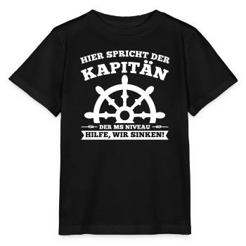 Boot Kapitän booten Geschenk - Stanley/Stella Kinder T-Shirt MINI CREATOR  - Schwarz - Vorne - Mikhail (115cm)