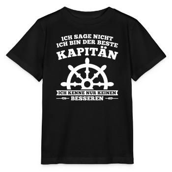 Boot Kapitän booten Geschenk - Stanley/Stella Kinder T-Shirt MINI CREATOR  - Schwarz - Vorne - Mikhail (115cm)