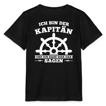 Boot Kapitän booten Geschenk - Stanley/Stella Kinder T-Shirt MINI CREATOR  - Schwarz - Vorne - Mikhail (115cm)
