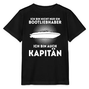 Boot Kapitän booten Geschenk - Stanley/Stella Kinder T-Shirt MINI CREATOR  - Schwarz - Vorne - Mikhail (115cm)