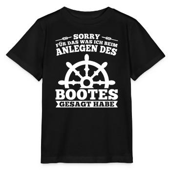 Boot Kapitän booten Geschenk - Stanley/Stella Kinder T-Shirt MINI CREATOR  - Schwarz - Vorne - Mikhail (115cm)