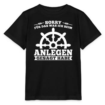Boot Kapitän booten Geschenk - Stanley/Stella Kinder T-Shirt MINI CREATOR  - Schwarz - Vorne - Mikhail (115cm)