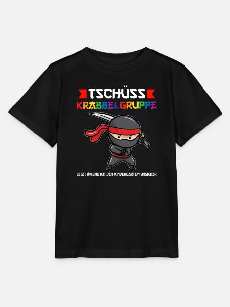 Kindergarten Ninja Kindergartenanfänger Geschenk - Stanley/Stella Kinder T-Shirt MINI CREATOR - Schwarz