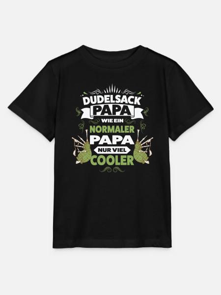 Dudelsack Papa Dudelsack Papa Geschenk - Stanley/Stella Kinder T-Shirt MINI CREATOR - Schwarz